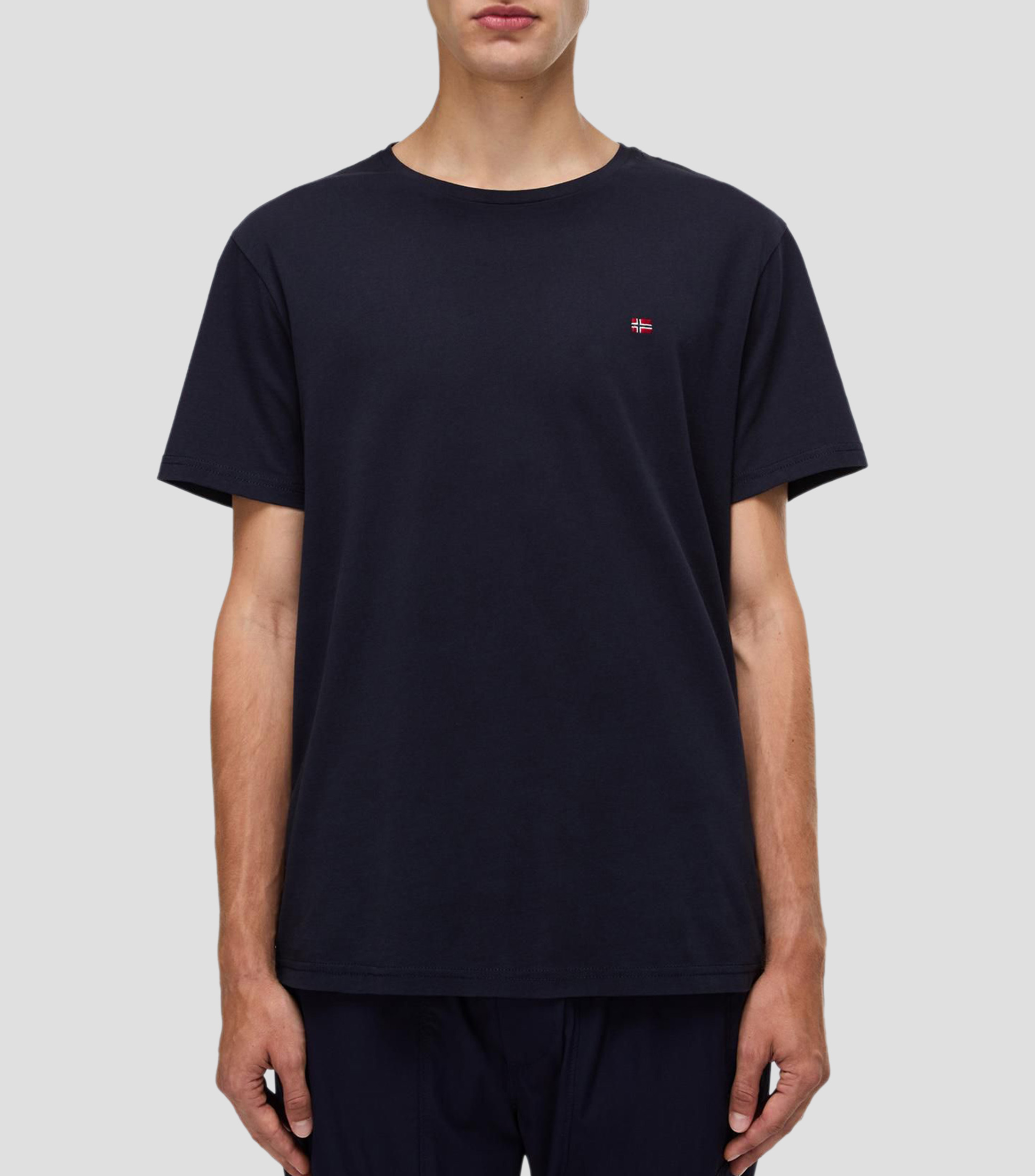 Playera cuello redondo manga corta Salis lisa Hombre